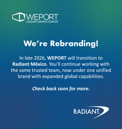 We're Rebranding! In late 2026, WEPORT will transition to Radiant México.