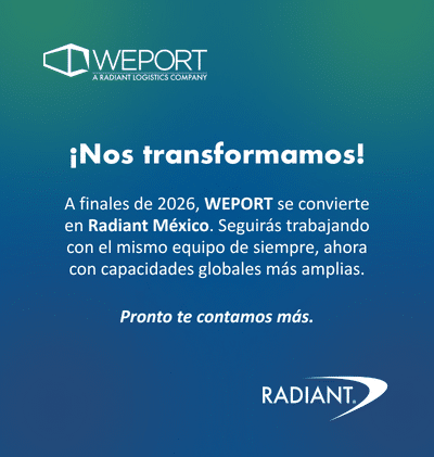 ¡Nos transformamos! A finales de 2026, WEPORT se convierte en Radiant México.